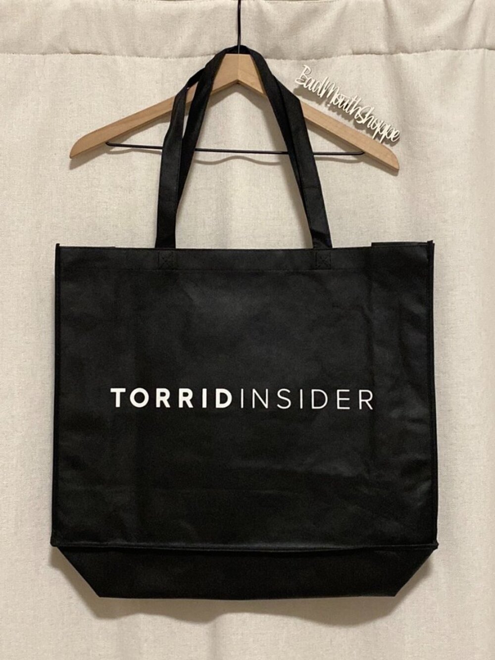Torrid Insider Black White Reusable Shopping Tote Bag